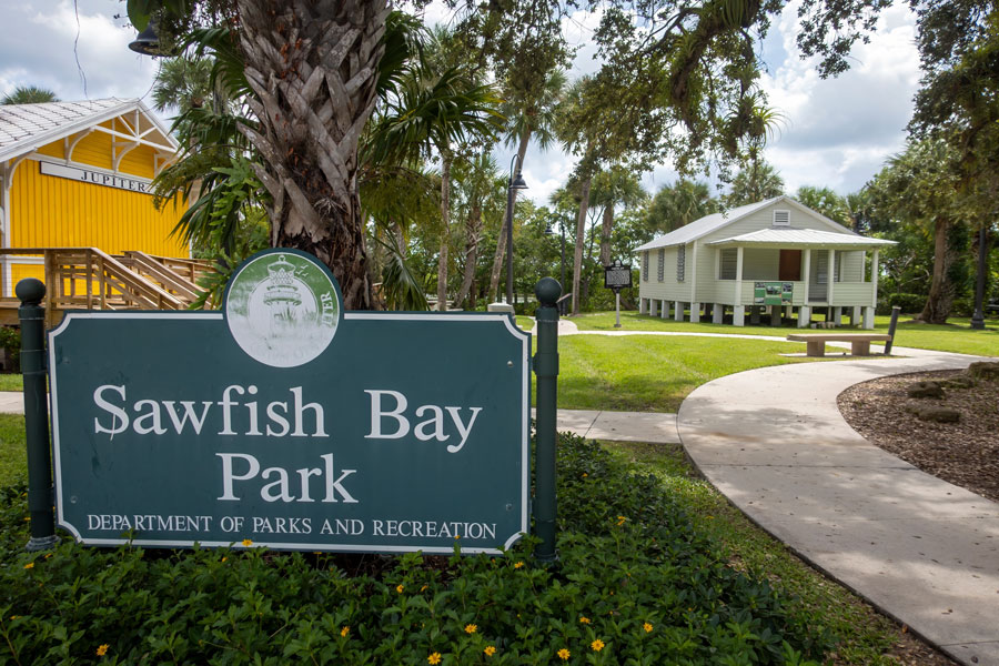 Jupiter, Florida, USA - 12th September 2024: The Historic 1913 Aicher House in Sawfish Bay Park, Jupiter, Florida, USA