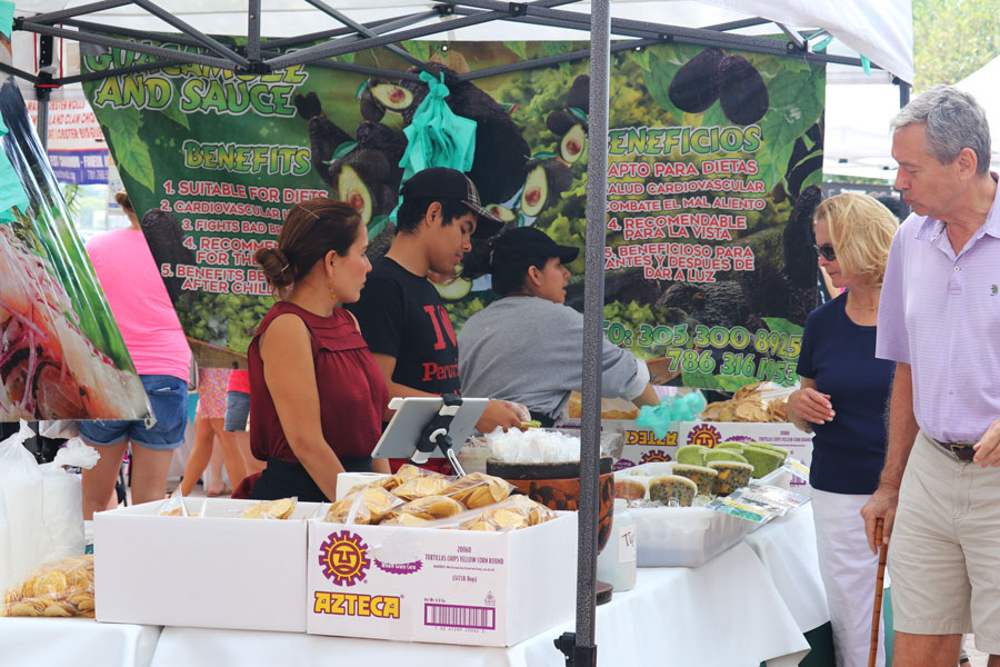 Known for its lively atmosphere and mix of local vendors, the GreenMarket brings together fresh produce, baked goods, flowers, specialty foods, artisan products, and waterfront views near downtown West Palm Beach.