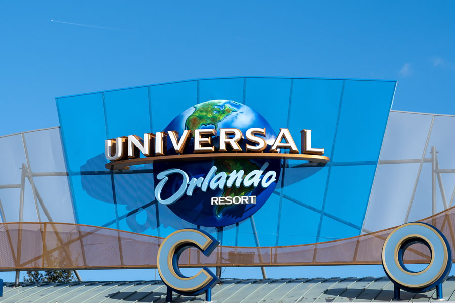 The Universal Orlando Resort entrance signage at CityWalk, marking one of Central Florida’s largest entertainment and theme park destinations. File photo: licensed.