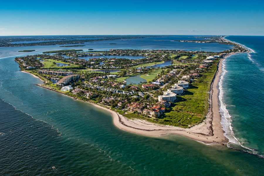 Hutchinson Island is one of the Treasure Coast's signature destinations, offering miles of Atlantic beaches, waterfront communities, parks, golf courses, and scenic views where the Indian River Lagoon meets the ocean. The barrier island is popular for boating, fishing, kayaking, swimming, wildlife viewing, and relaxing coastal getaways.