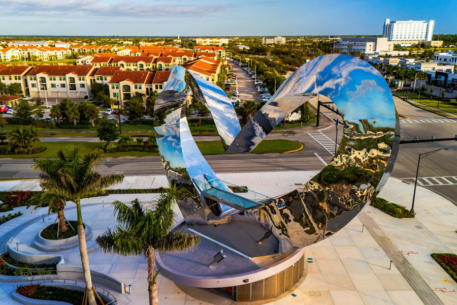 The iconic Heart in the Park sculpture has become one of Port St. Lucie's most recognizable landmarks, symbolizing the city's continued growth and vibrant community. Surrounded by modern development, palm-lined streets, and public gathering spaces, it reflects the welcoming character of one of the Treasure Coast's fastest-growing destinations.