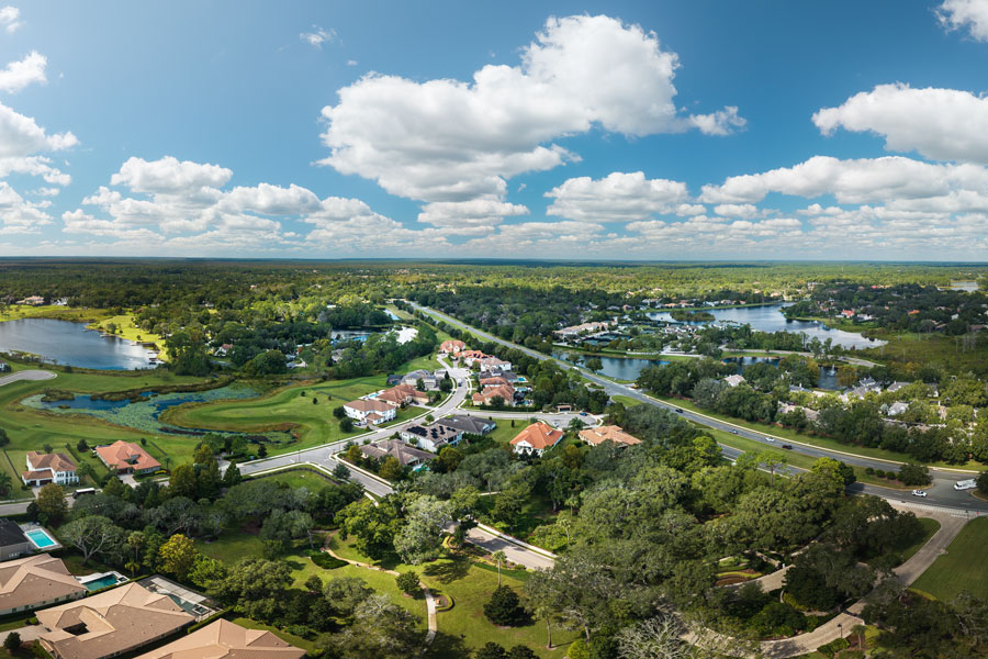 An aerial view of Lake Mary showcases the city's blend of upscale residential neighborhoods, scenic lakes, golf courses, and abundant green space. Thoughtfully planned development and tree-lined streets have helped make Lake Mary one of Central Florida's most desirable places to live and work. Its convenient location near Orlando, combined with a strong business community and high quality of life, continues to attract families, professionals, and visitors alike.