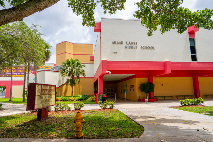 Miami Lakes Middle School serves students in the Miami Lakes community from its campus along Miami Lakeway North. The school is part of Miami-Dade County Public Schools and is one of several educational institutions serving local families.
