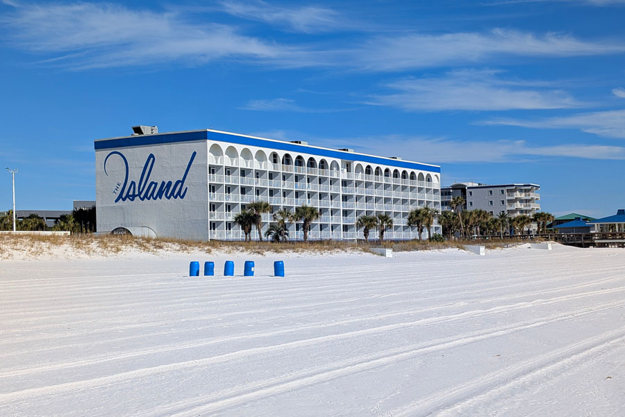 Okaloosa Island features broad white-sand beaches along the Gulf of Mexico between Fort Walton Beach and Destin on Florida’s Emerald Coast. Beachfront hotels and vacation accommodations provide visitors with direct access to the shoreline while remaining close to fishing, boating, dining and attractions throughout the Destin-Fort Walton Beach area.